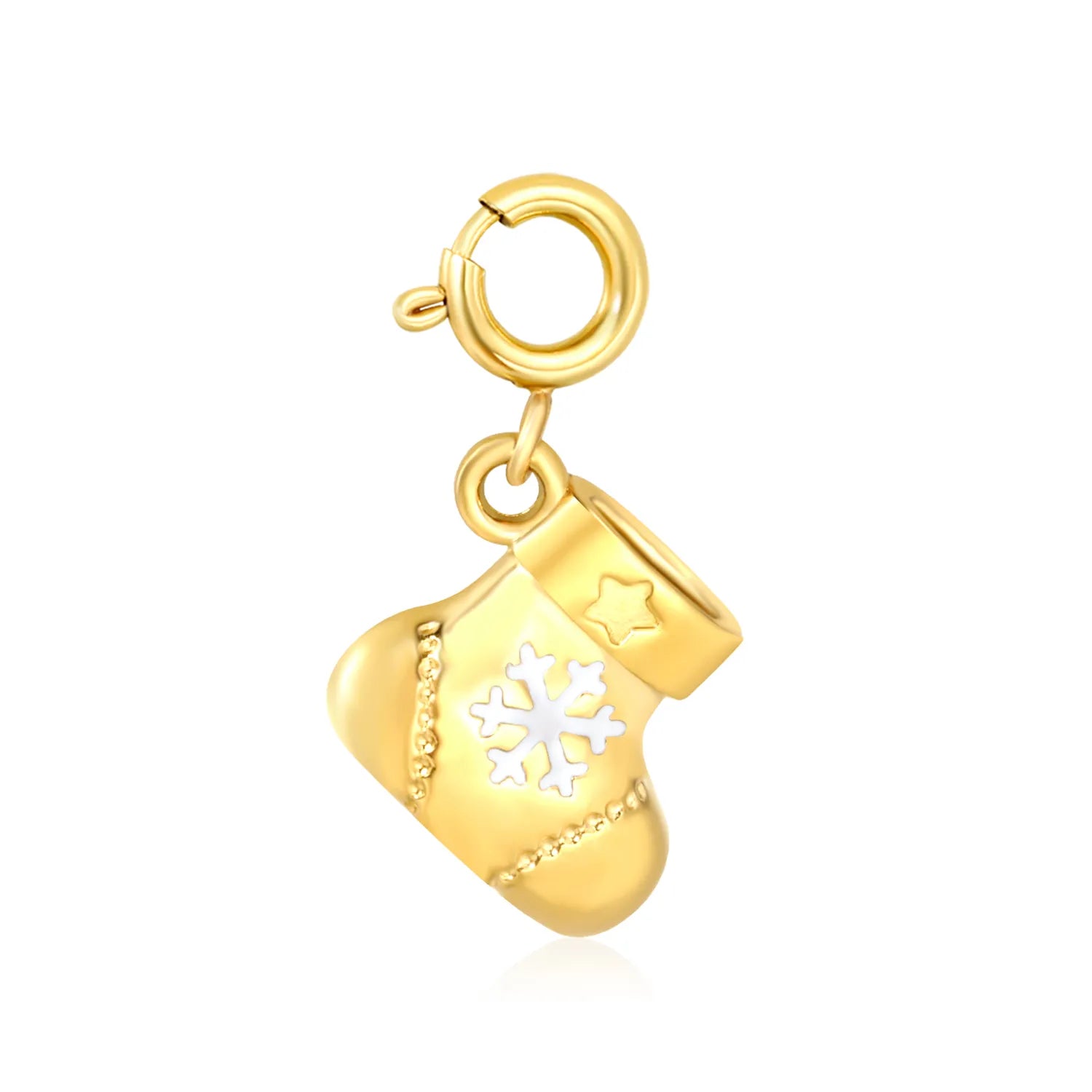 12*13mm Drip-Style Snow Boot 7mm Spring Buckle Accessory Gold asonjewelry